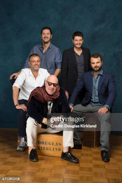 Claudio Giovannei, Edoardo de Angelis, Gabrielle Mainetti, Gianfranco Rosi, Ivan Cotroneo, Italian Cinema, Hollywood directors group portrait for...