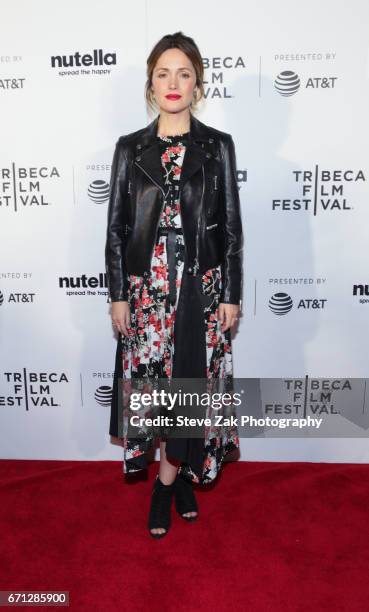 Rose Byrne from "Hair" attends the Shorts Program: New York - Group Therapy during the 2017 Tribeca Film Festival at Regal Battery Park Cinemas on...