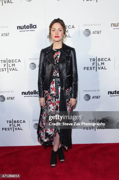 Rose Byrne from "Hair" attends the Shorts Program: New York - Group Therapy during the 2017 Tribeca Film Festival at Regal Battery Park Cinemas on...