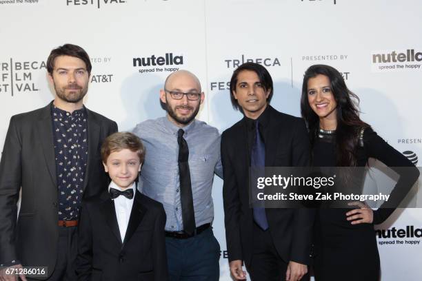 Noah Bean, Finn Douglas, Timothy Michael Cooper, Simon Taufique and Suina Jindal of "Lemon" attend the Shorts Program: New York - Group Therapy...