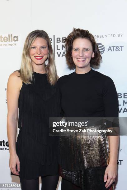 Jacobie Gray and Leonie Mansfield of "The Beehive attend the Shorts Program: New York - Group Therapy during the 2017 Tribeca Film Festival at Regal...