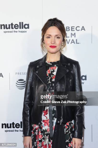 Rose Byrne from "Hair" attends the Shorts Program: New York - Group Therapy during the 2017 Tribeca Film Festival at Regal Battery Park Cinemas on...