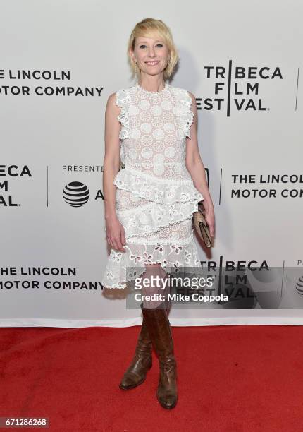 Actor Anne Heche attends the "My Friend Dahmer" Premiere during 2017 Tribeca Film Festival at Cinepolis Chelsea on April 21, 2017 in New York City.