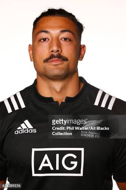 Samuel Slade poses during the New Zealand U20 Headshots Session at Novotel Auckland Airport on April 22, 2017 in Auckland, New Zealand.