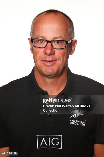 Doug Neilson poses during the New Zealand U20 Headshots Session at Novotel Auckland Airport on April 22, 2017 in Auckland, New Zealand.