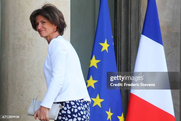 Isabelle Kocher, chief executive officer of Engie arrives at the Elysee Palace where Bill and Melinda Gates receiving the award of Commander of the...