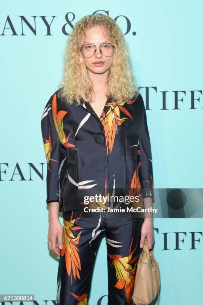 Frederikke Sofie attends the Tiffany & Co. 2017 Blue Book Collection Gala at ST. Ann's Warehouse on April 21, 2017 in New York City.