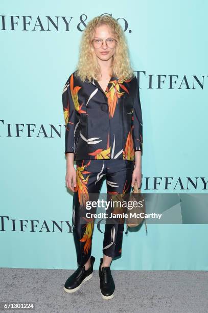 Frederikke Sofie attends the Tiffany & Co. 2017 Blue Book Collection Gala at ST. Ann's Warehouse on April 21, 2017 in New York City.