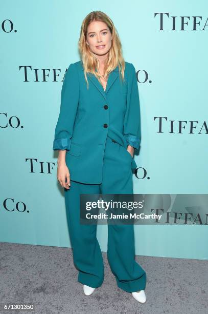 Model Doutzen Kroes attends the Tiffany & Co. 2017 Blue Book Collection Gala at ST. Ann's Warehouse on April 21, 2017 in New York City.