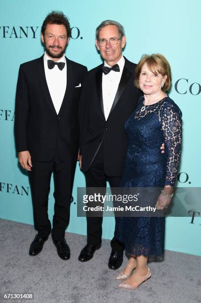 Actor Dominic West, Tiffany & Co. Chairman Michael Kowalski, and Barbara Kowalski attend the Tiffany & Co. 2017 Blue Book Collection Gala at ST....
