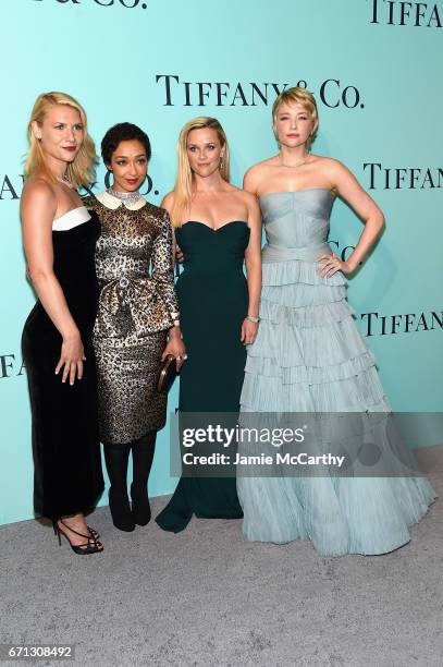 Claire Danes, Ruth Negga, Reese Witherspoon, and Haley Bennett attend the Tiffany & Co. 2017 Blue Book Collection Gala at ST. Ann's Warehouse on...