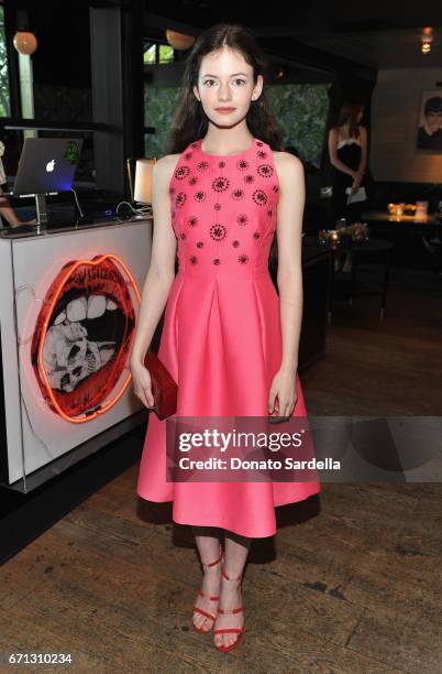 Actor Mackenzie Foy attends Marie Claire's 'Fresh Faces' celebration with an event sponsored by Maybelline at Doheny Room on April 21, 2017 in West...