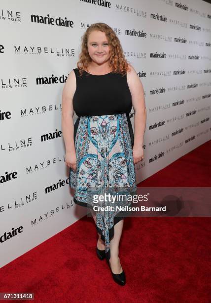 Actor Danielle Macdonald attends Marie Claire's 'Fresh Faces' celebration with an event sponsored by Maybelline at Doheny Room on April 21, 2017 in...