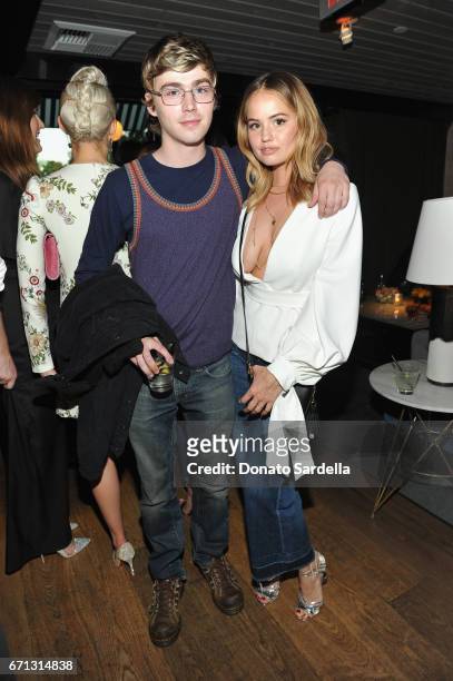 Actors Miles Heizer and Debby Ryan attend Marie Claire's 'Fresh Faces' celebration with an event sponsored by Maybelline at Doheny Room on April 21,...
