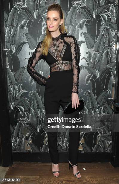 Lydia Hearst attends Marie Claire's 'Fresh Faces' celebration with an event sponsored by Maybelline at Doheny Room on April 21, 2017 in West...