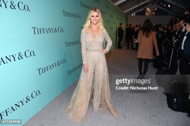 Blogger Lala Rudge attends the Tiffany & Co. 2017 Blue Book Collection Gala at ST. Ann's Warehouse on April 21, 2017 in New York City.