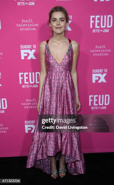 Actress Kiernan Shipka attends FX's "Feud: Bette and Joan" FYC event at The Wilshire Ebell Theatre on April 21, 2017 in Los Angeles, California.