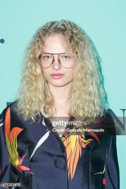 Frederikke Sofie attends the Tiffany & Co. 2017 Blue Book Collection Gala at St. Anna's Warehouse on April 21, 2017 in New York Cit