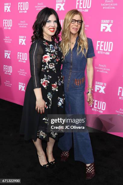 Executive producers Alexis Martin Woodall and Dede Gardner attend FX's 'Feud: Bette And Joan' FYC event at The Wilshire Ebell Theatre on April 21,...