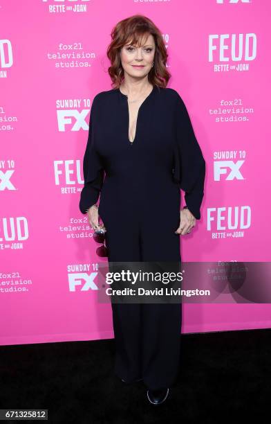 Actress Susan Sarandon attends FX's "Feud: Bette and Joan" FYC event at The Wilshire Ebell Theatre on April 21, 2017 in Los Angeles, California.