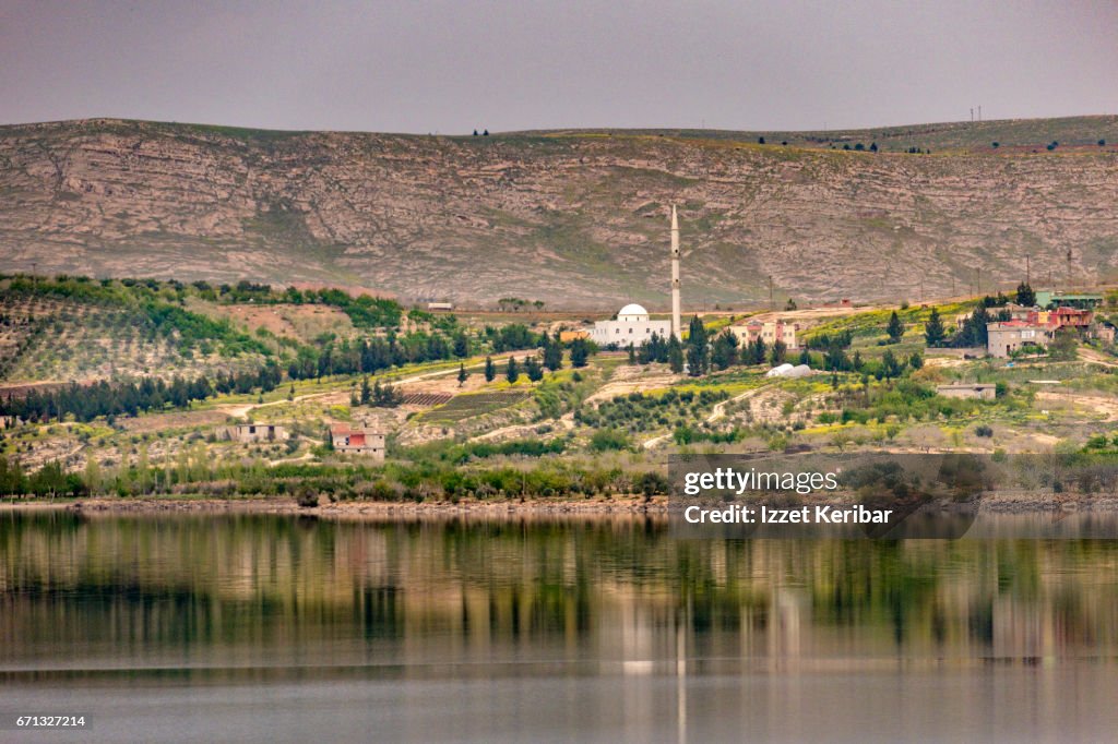 Landscape near the Halfeti ,Sanliurfa, southeastern Turkey