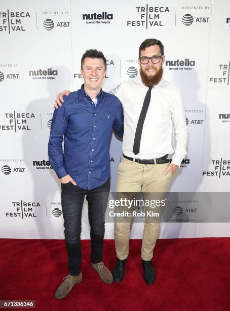 Jarrod Theodore and Jordan Bond attend the screening for ÒBig CityÓ at the Tribeca Shorts: Disconnected during the 2017 Tribeca Film Festival at...