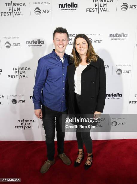 Jarrod Theodore and Simone Bagg attend the screening for ÒBig CityÓ at the Tribeca Shorts: Disconnected during the 2017 Tribeca Film Festival at...
