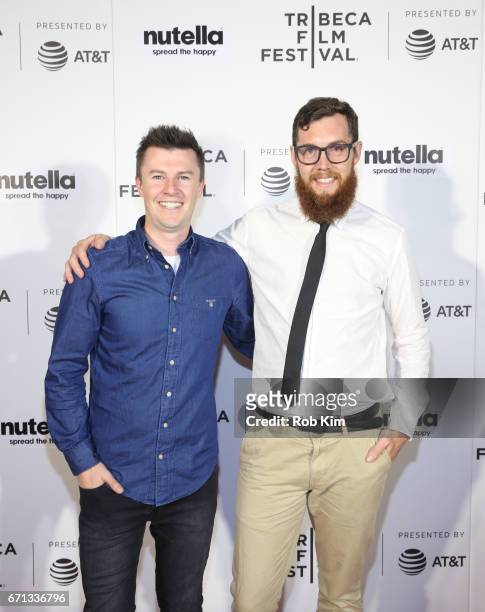 Jarrod Theodore and Jordan Bond attend the screening for ÒBig CityÓ at the Tribeca Shorts: Disconnected during the 2017 Tribeca Film Festival at...