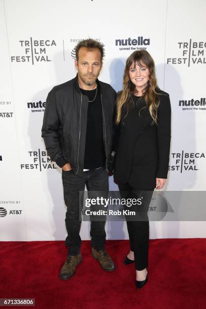Stephen Dorff and Lorraine Nicholson attend the screening for "Life Boat" at the Tribeca Shorts: Disconnected during the 2017 Tribeca Film Festival...