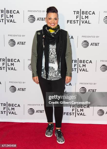 Producer Sara Ramirez attends 'The Death and Life of Marsha P. Johnson' Premiere during 2017 Tribeca Film Festival at Cinepolis Chelsea on April 21,...