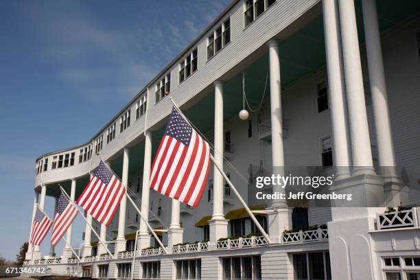 The world's longest porch at the Grand Hotel.