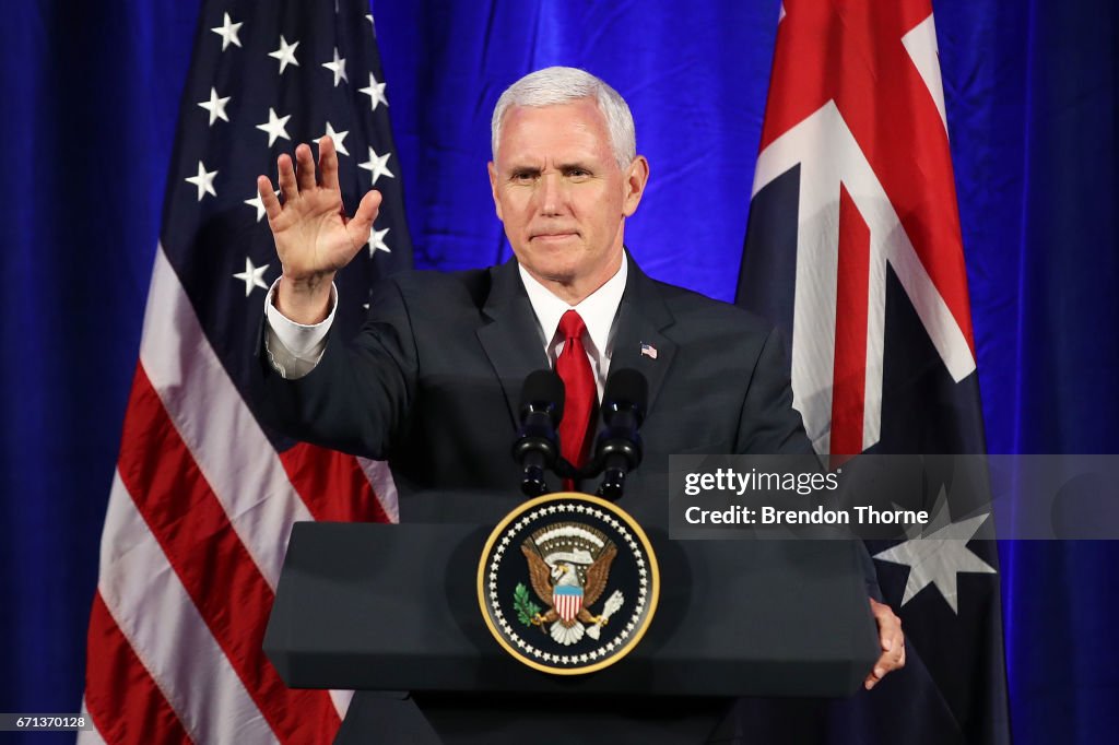 US Vice President Mike Pence Visits Sydney - Day 1