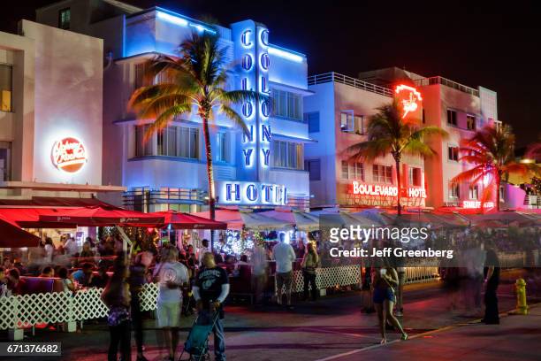 Hotels on New Year's Eve night on Ocean Drive.