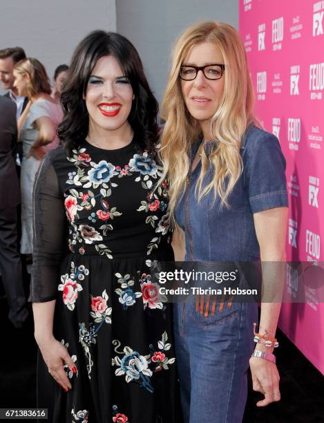 Alexis Martin Woodall and Dede Gardner attend FX's 'Feud: Bette And Joan' FYC event at The Wilshire Ebell Theatre on April 21, 2017 in Los Angeles,...