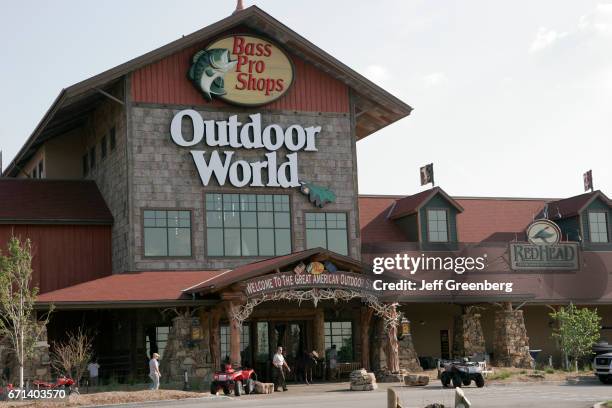 The entrance to Bass Pro Shops Outdoor World.