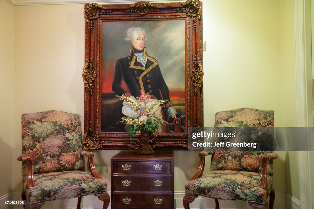 A painting inside Lafayette Hotel.