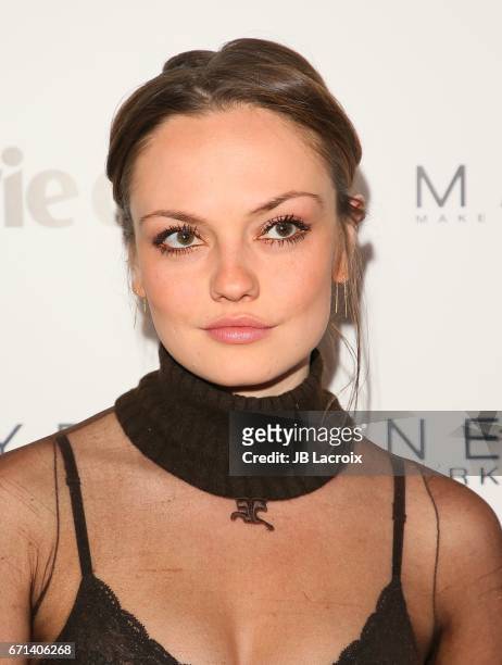 Emily Meade attends Marie Claire's 'Fresh Faces' celebration with an event sponsored by Maybelline at Doheny Room on April 21, 2017 in West...