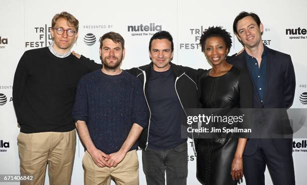 Brendan McHugh, Noah Pritzker, Mason Walker, Sharon Washington and Wyatt Angelo attend the Shorts Program: New York - Group Therapy during the 2017...