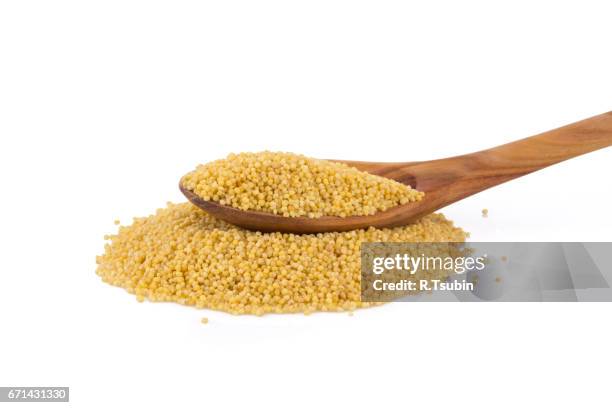 dry millet isolated on white - sorghum stock pictures, royalty-free photos & images