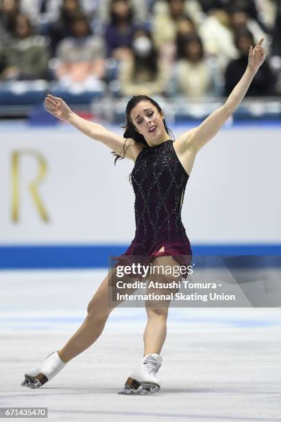 Ashley Wagner of the USA competes in the Ladies free skating during the 3rd day of the ISU World Team Trophy 2017on April 22, 2017 in Tokyo, Japan.