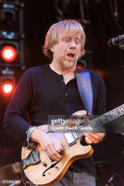 Trey Anastasio performs on stage during 2017 SweetWater 420 Fest at Olympic Centennial Park on April 21, 2017 in Atlanta, Georgia.