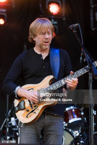 Trey Anastasio performs on stage during 2017 SweetWater 420 Fest at Olympic Centennial Park on April 21, 2017 in Atlanta, Georgia.