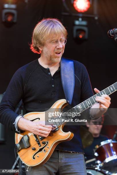 Trey Anastasio performs on stage during 2017 SweetWater 420 Fest at Olympic Centennial Park on April 21, 2017 in Atlanta, Georgia.