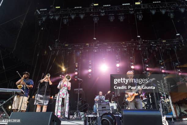 Trey Anastasio performs on stage during 2017 SweetWater 420 Fest at Olympic Centennial Park on April 21, 2017 in Atlanta, Georgia.