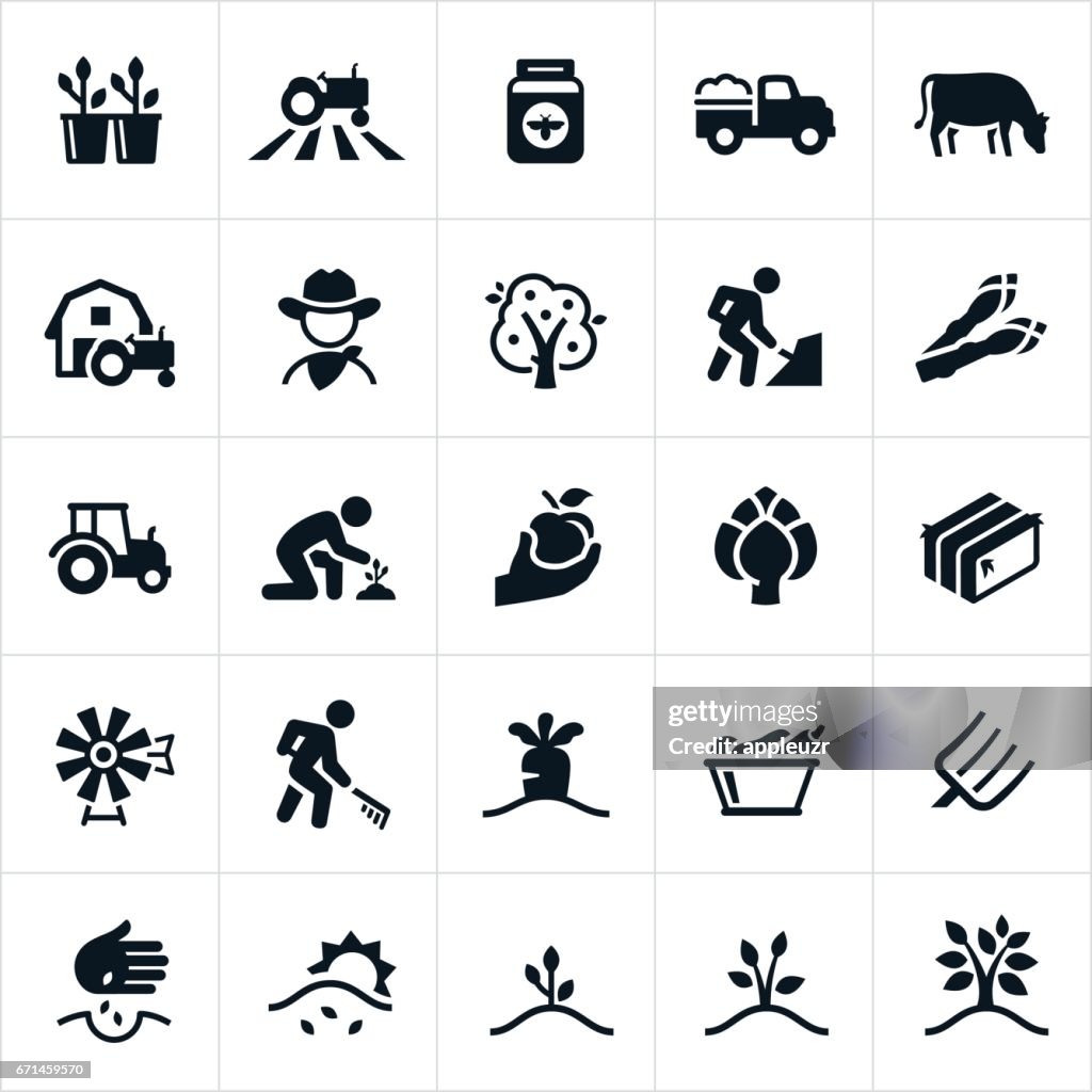 Farming and Agriculture Icons