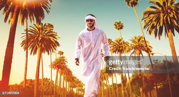 sheik walking in la - beverly hills california stock pictures, royalty-free photos & images