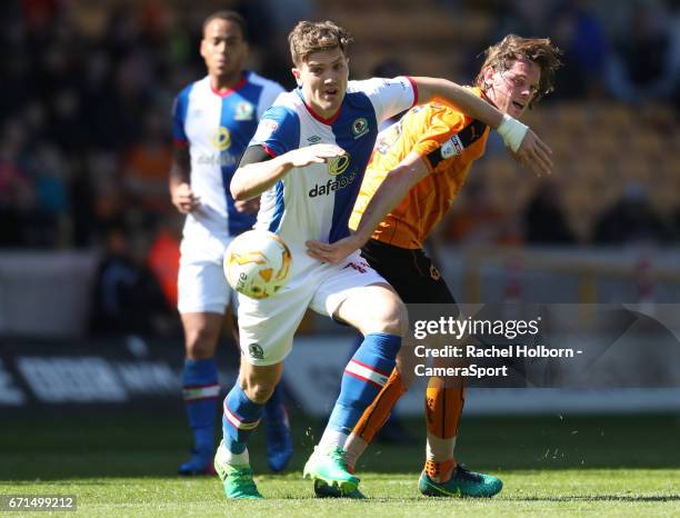 Blackburn Rovers' Sam Gallagher during the Sky Bet Championship match between Wolverhampton Wanderers and Blackburn Rovers at Molineux on April 22,...