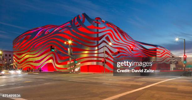 petersen automotive museum in los angeles - los angeles county museum stock pictures, royalty-free photos & images