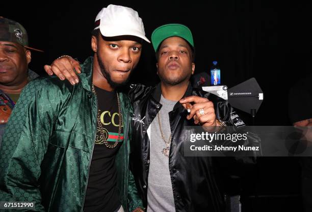 Papoose and Styles P attend the Ruff Ryders Reunion Concert at Barclays Center on April 21, 2017 in New York City.