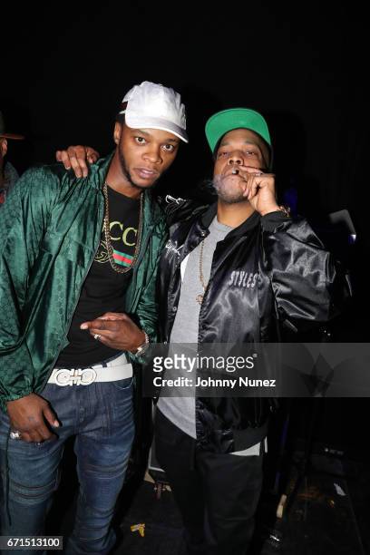Papoose and Styles P attend the Ruff Ryders Reunion Concert at Barclays Center on April 21, 2017 in New York City.